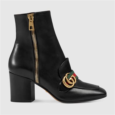 stivali di pelle conricami di gucci|Stivali Gucci in Pelle Nero taglia 41 EU .